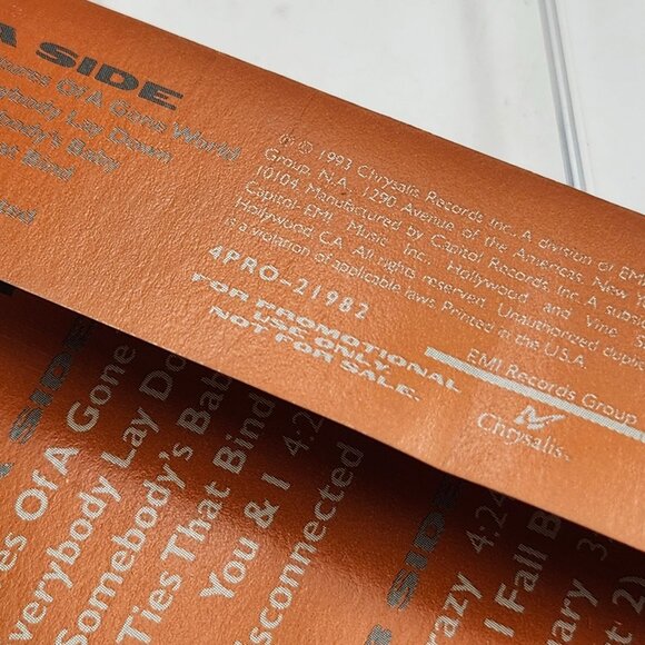 Pat Benatar Gravity's Rainbow Cassette 1993 Chrysalis Promotional 4PRO-21982 - Picture 4 of 5